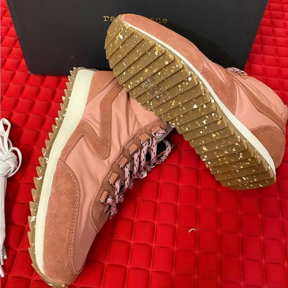 New-rag & bone Retro Hiker Suede and Recycled Materials Sneaker - Picture 7 of 10